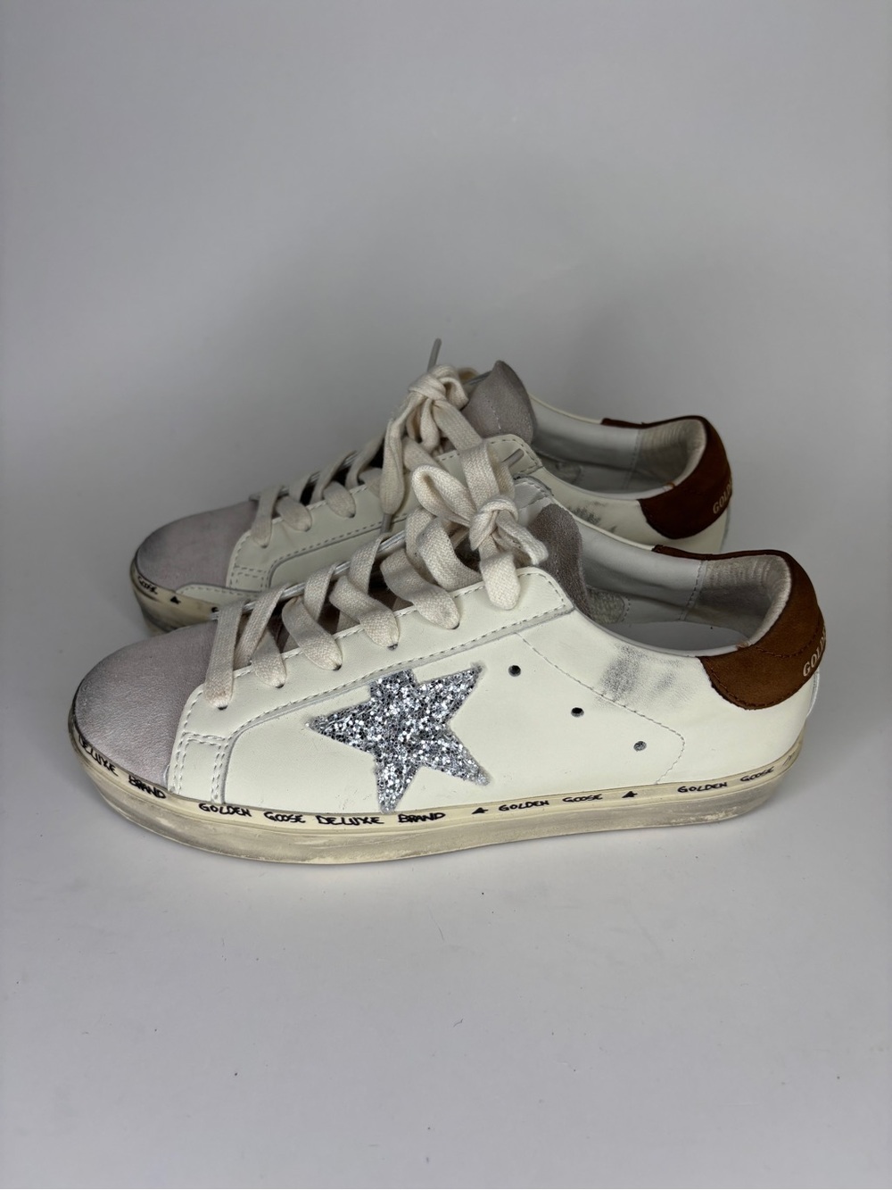Golden goose ballstar shoes lace up skateboarding sneakers women size 36 US 5 - Picture 9 of 16